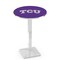 Holland Bar Stool Co 42" Chrome TCU Pub Table L217C4228TexChr - alternate 1